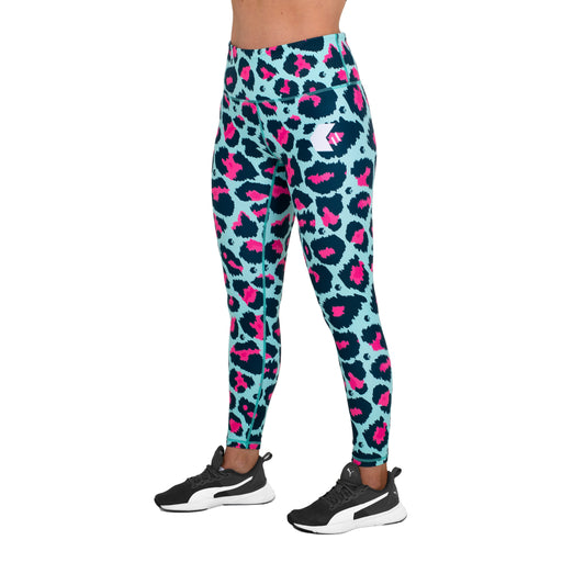 Buy Active Pink Leopard Print Leggings 20, Leggings