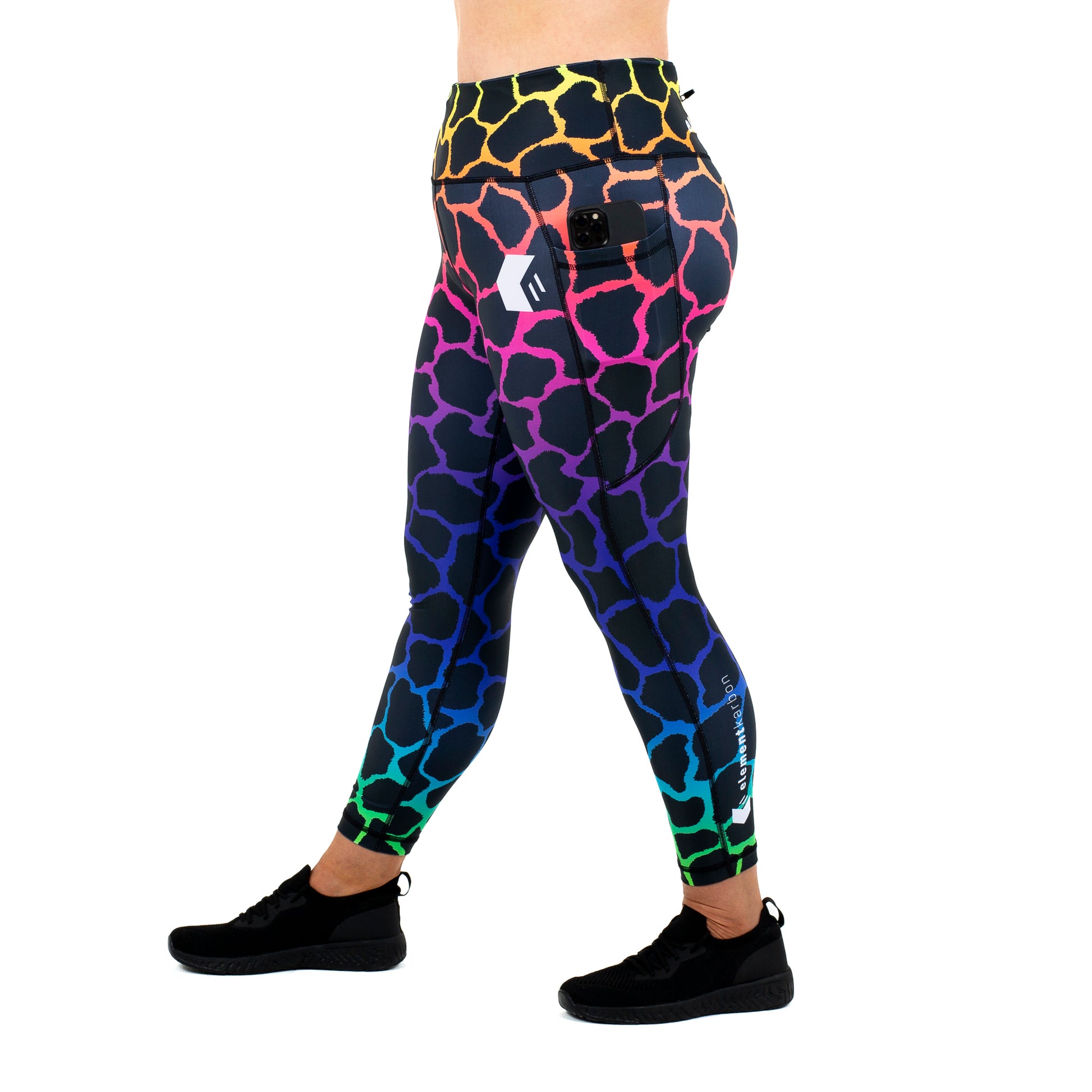UV Rainbow Giraffe Leggings – Element Karbon