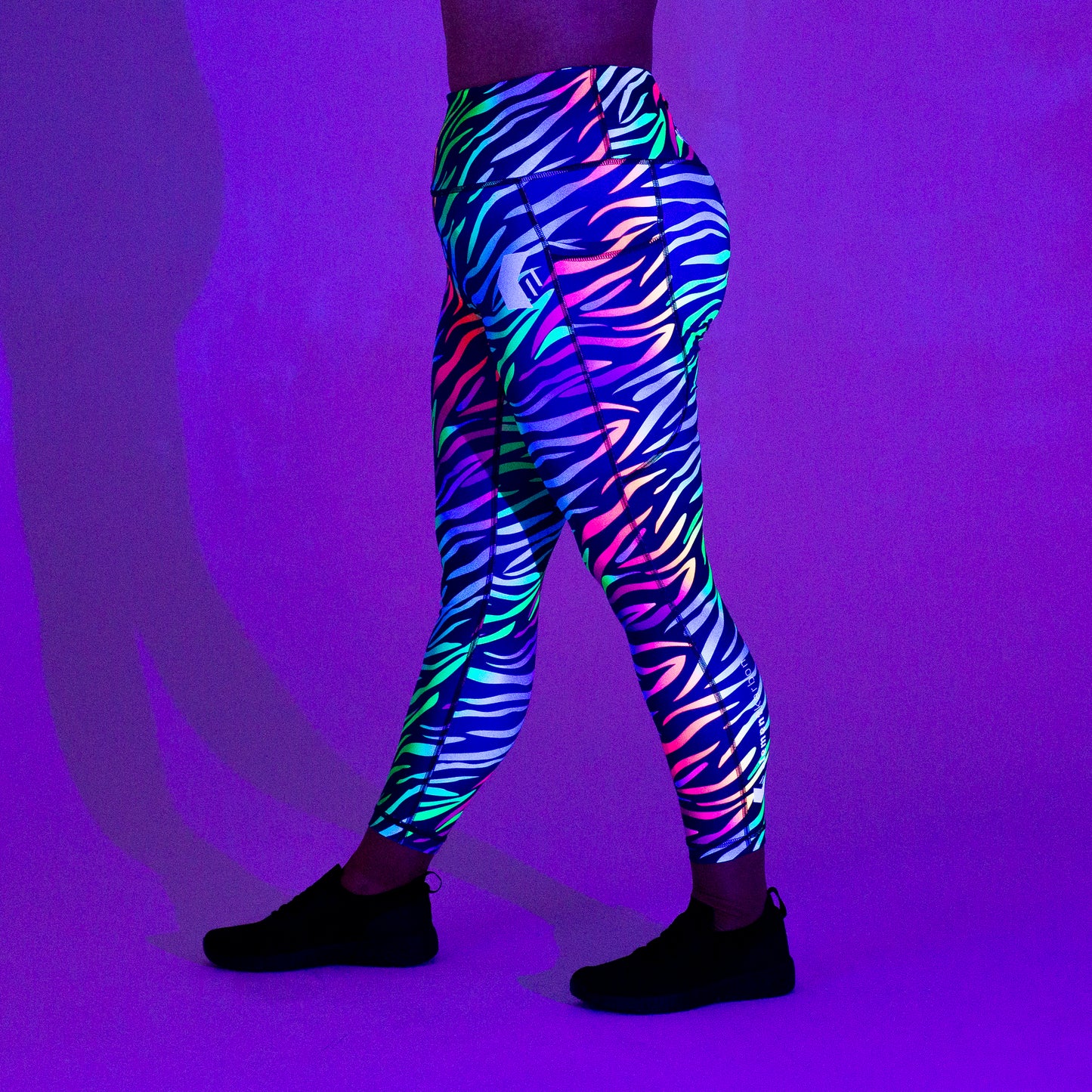 UV Rainbow Zebra Legging