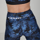 Rear view of Midnight Blue Leaf Shorts