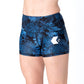 Midnight Blue Leaf Short Shorts